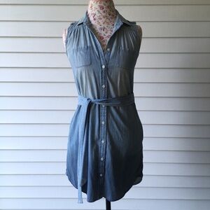 American Eagle Ombré Denim Dress With Pockets